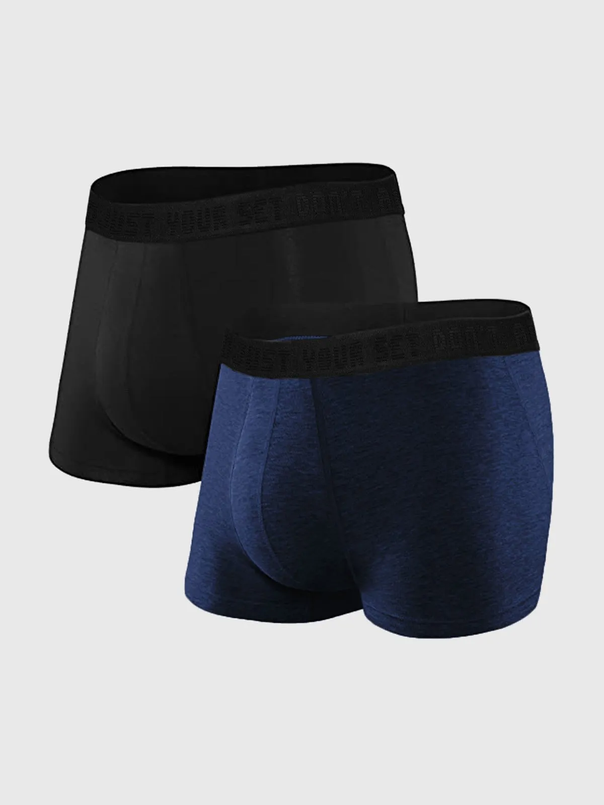 2 Packs M's Built-In Pouch Trunk Briefs