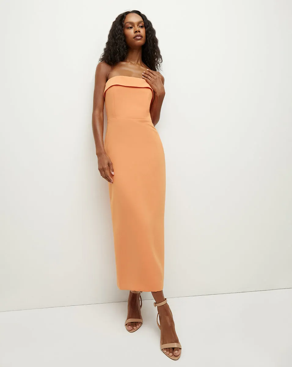 Absol Crepe Strapless Dress