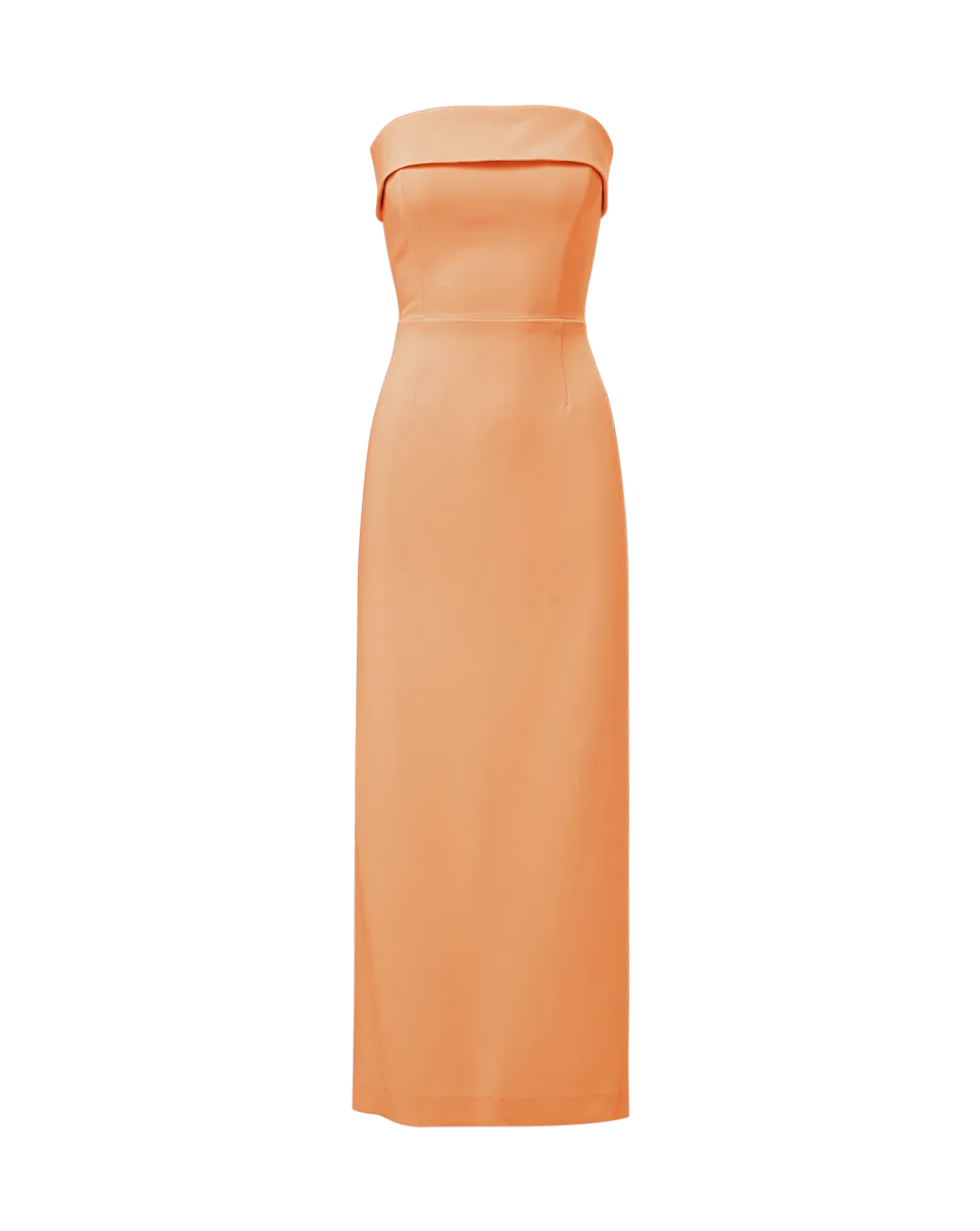 Absol Crepe Strapless Dress