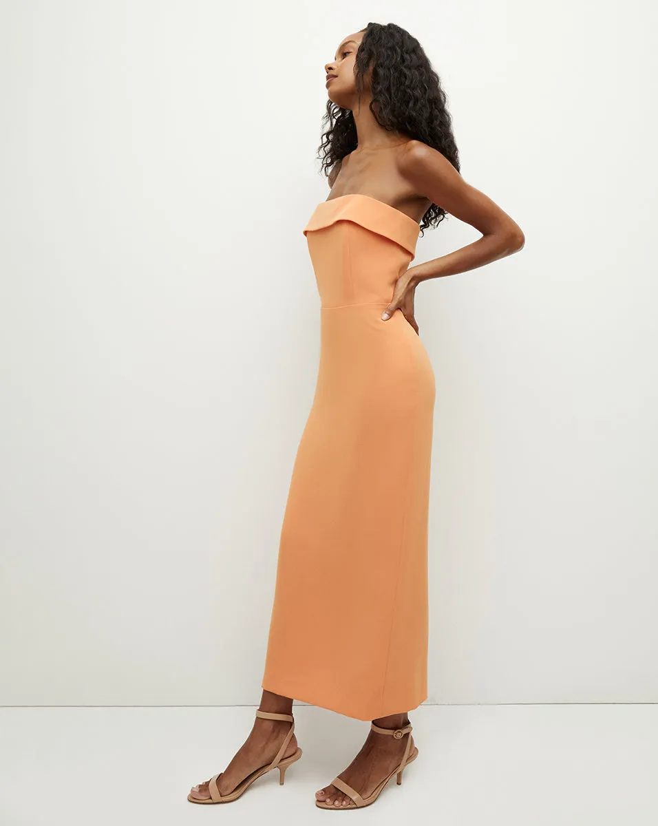 Absol Crepe Strapless Dress