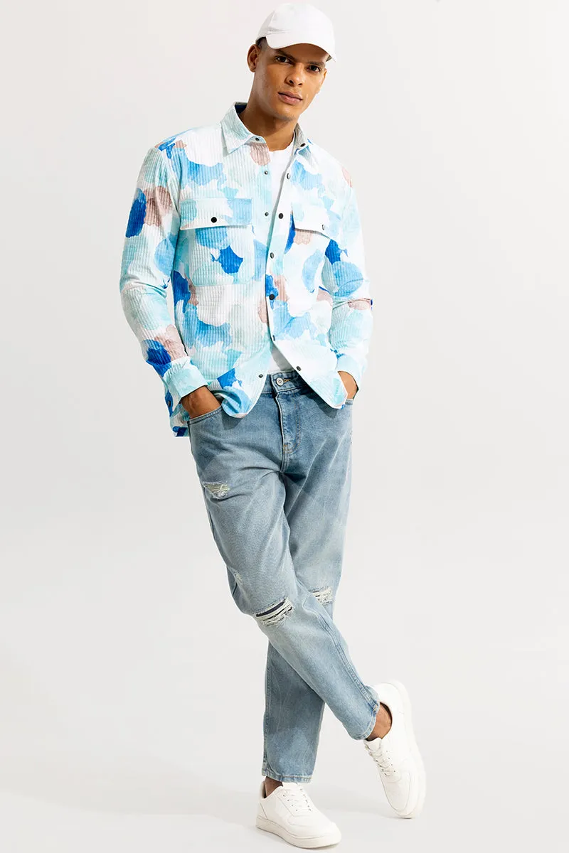 Abstractix Sky Blue Overshirt