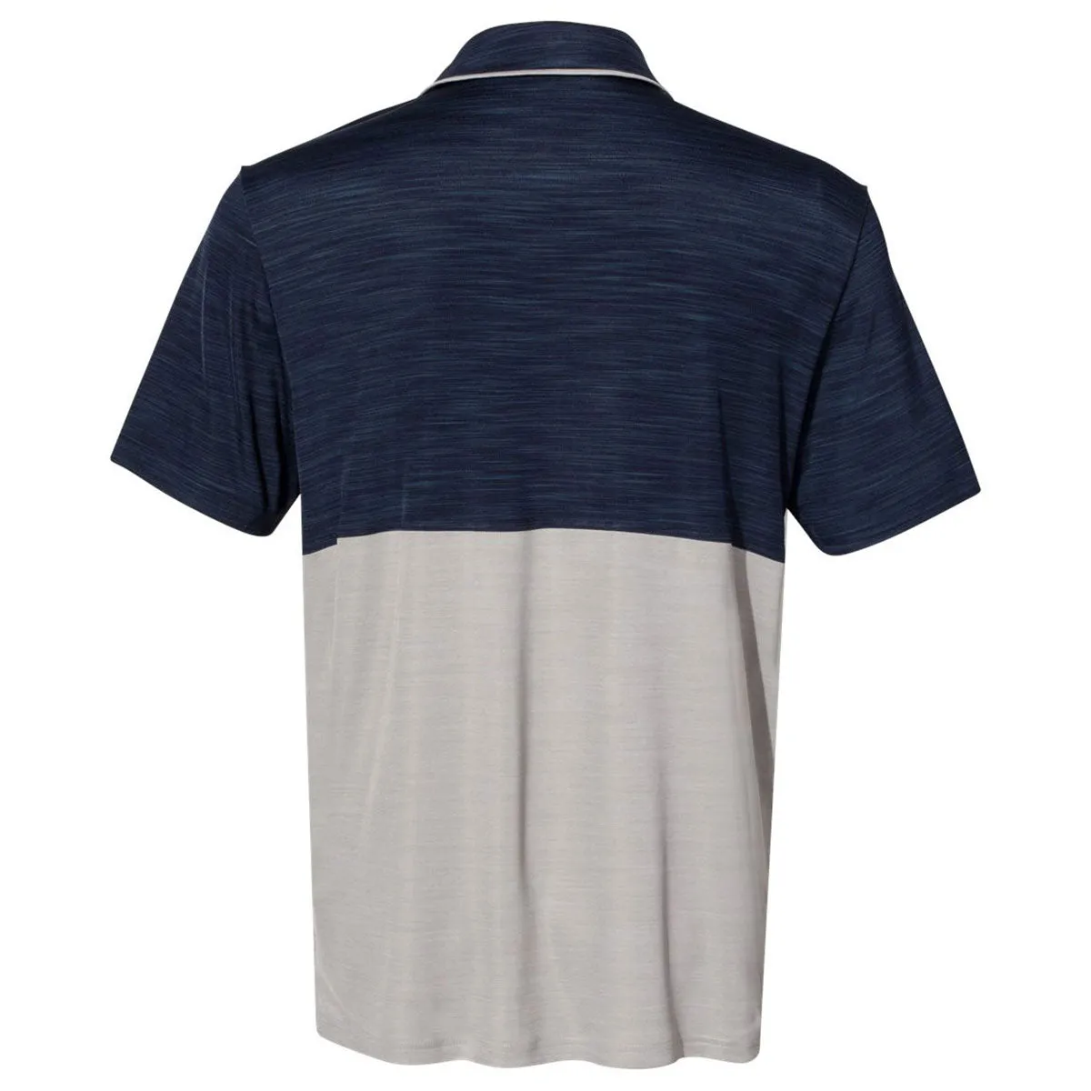 adidas Men's Collegiate Navy/Mid Grey Melange Colorblock Sport Polo