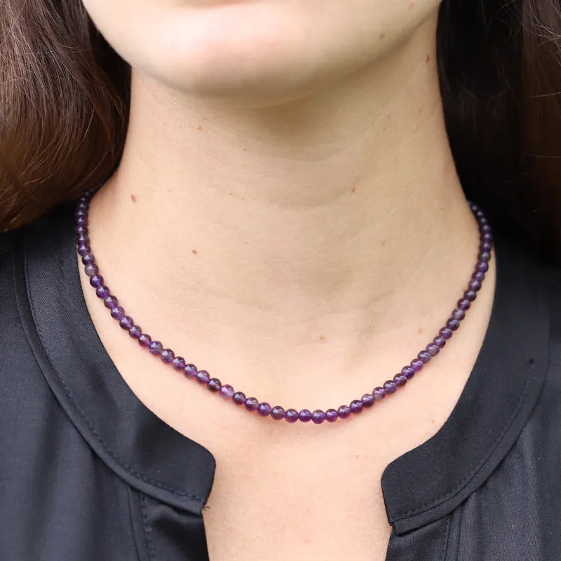 Amethyst Beaded Necklace