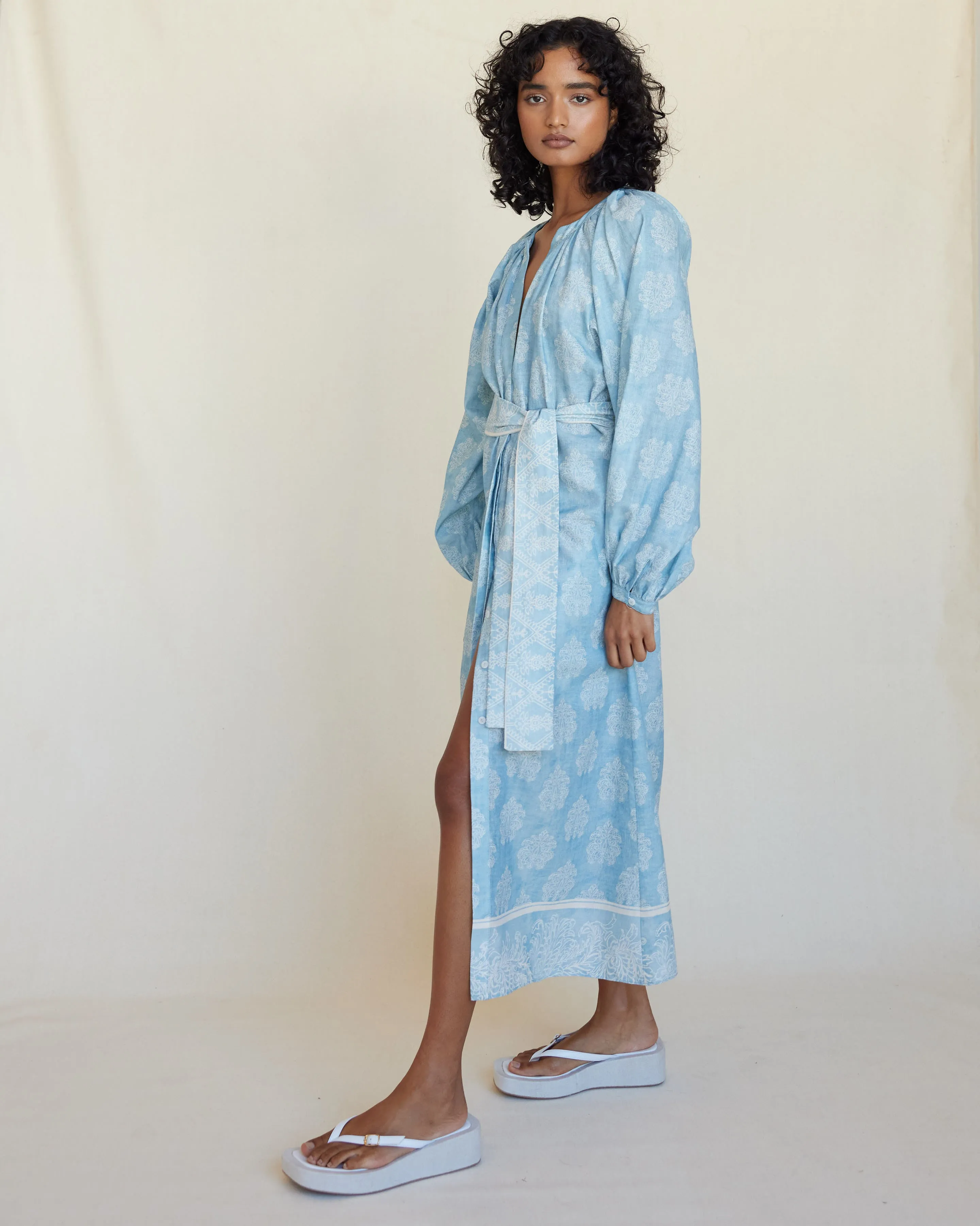 Anjali Linen Tunic Dress