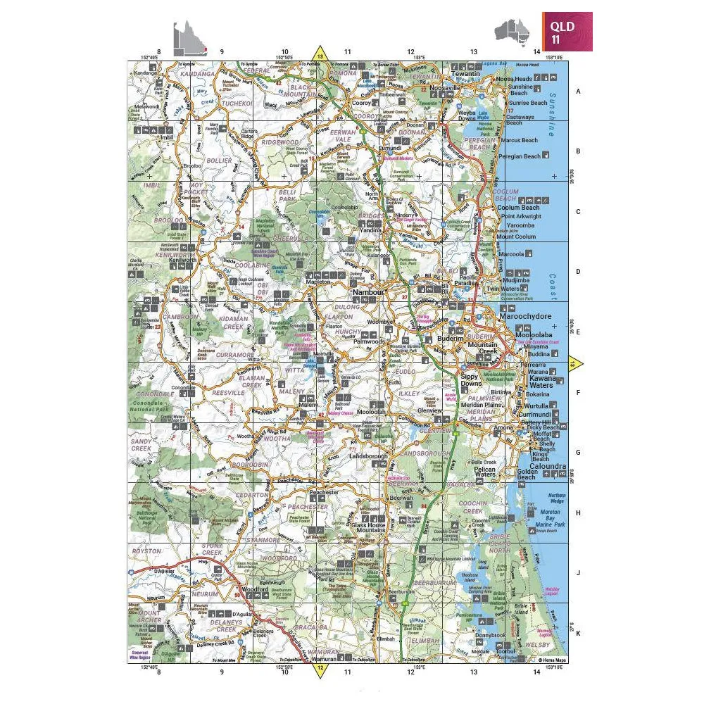 Australia Road & 4WD Handy Atlas - 13th Edition