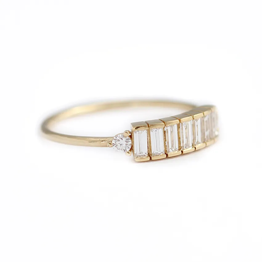 Baguette Diamond Band - Baguette Ring