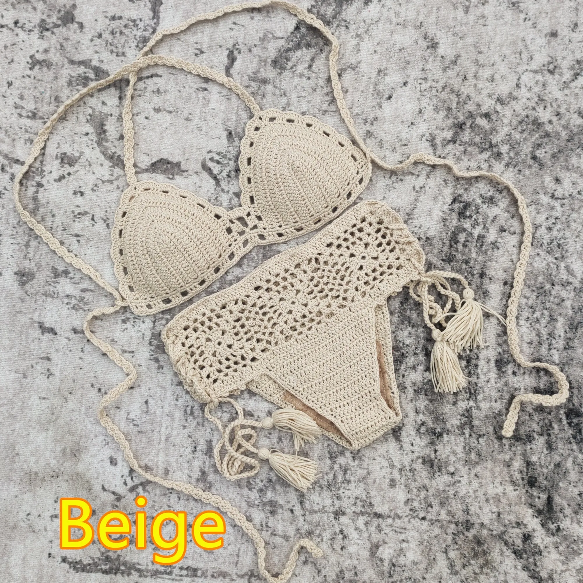 Beach Bliss Häkel-Boho-Bikini