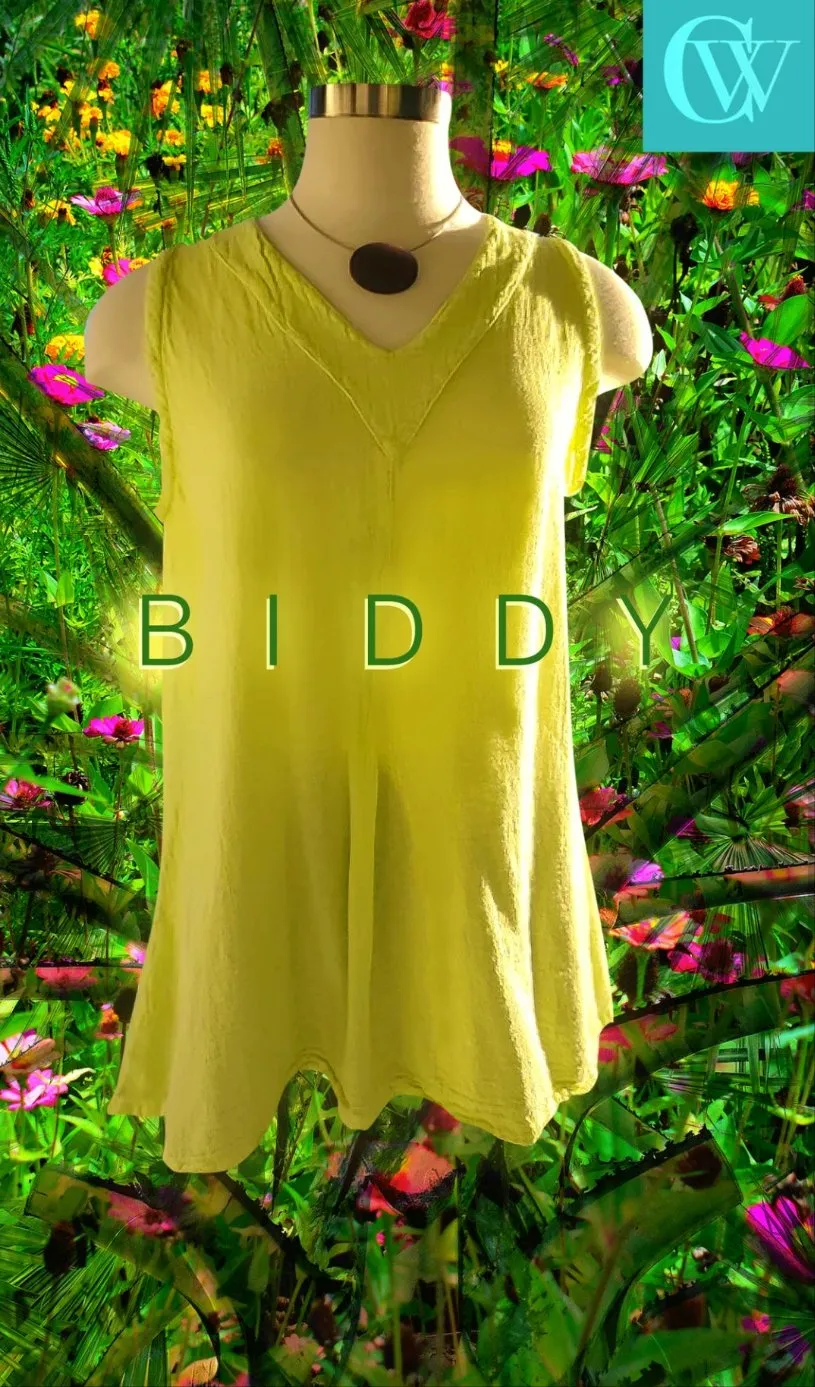 Biddy- Tunic Tank with Fun Pleating Detail