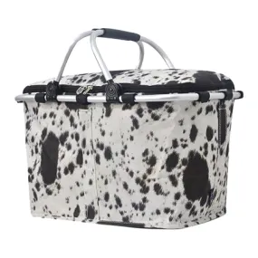 Black Cowhide NGIL Insulated Market Basket