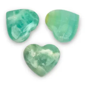 Calcite - Pistachio, Hearts, A-Grade