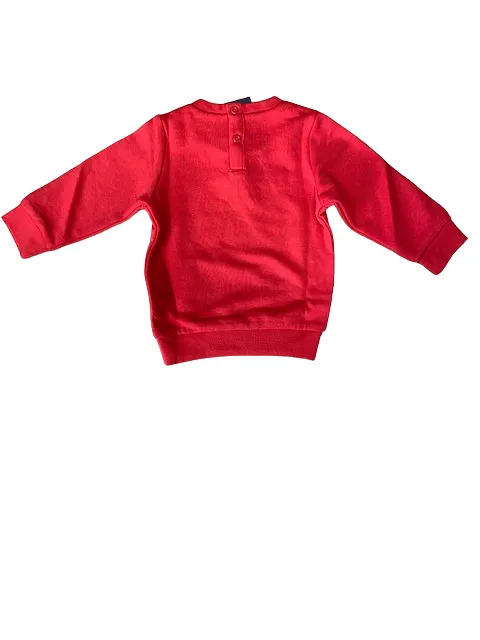 Champion Egagy American Classic Ultra light boy's crew neck tracksuit in brushed cotton 306455 RS005 red-blue