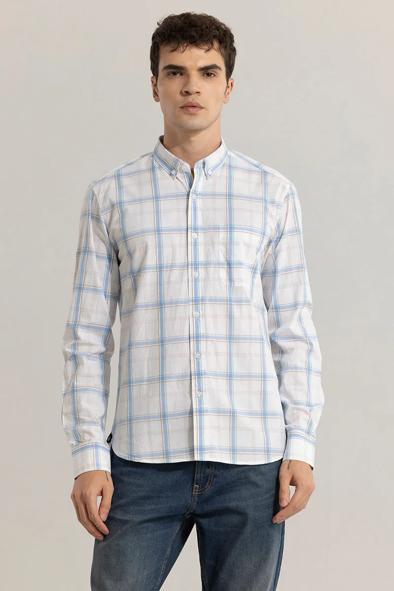 Classic Grid White Checks Shirt