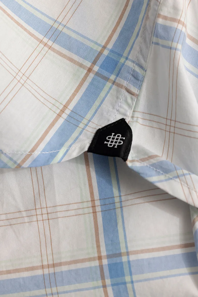 Classic Grid White Checks Shirt