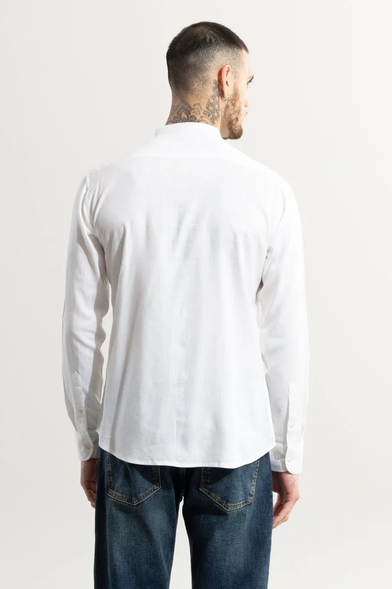 Classic Mandarin White Shirt