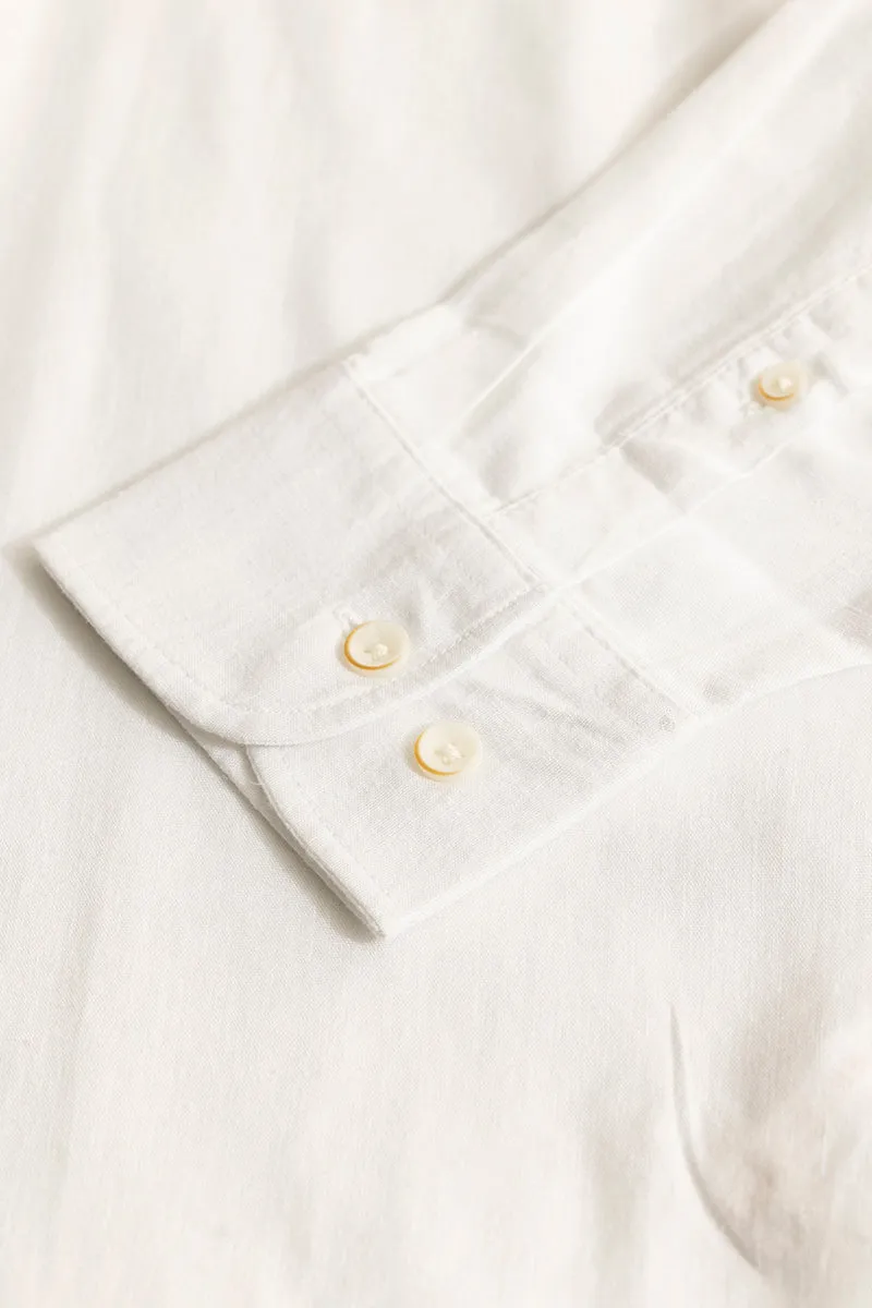 Classic Mandarin White Shirt