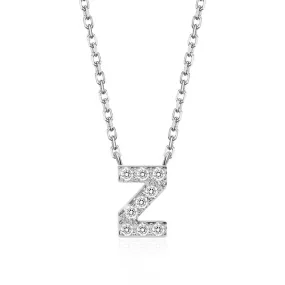 Classic Pavé Initial Z Pendant Necklace