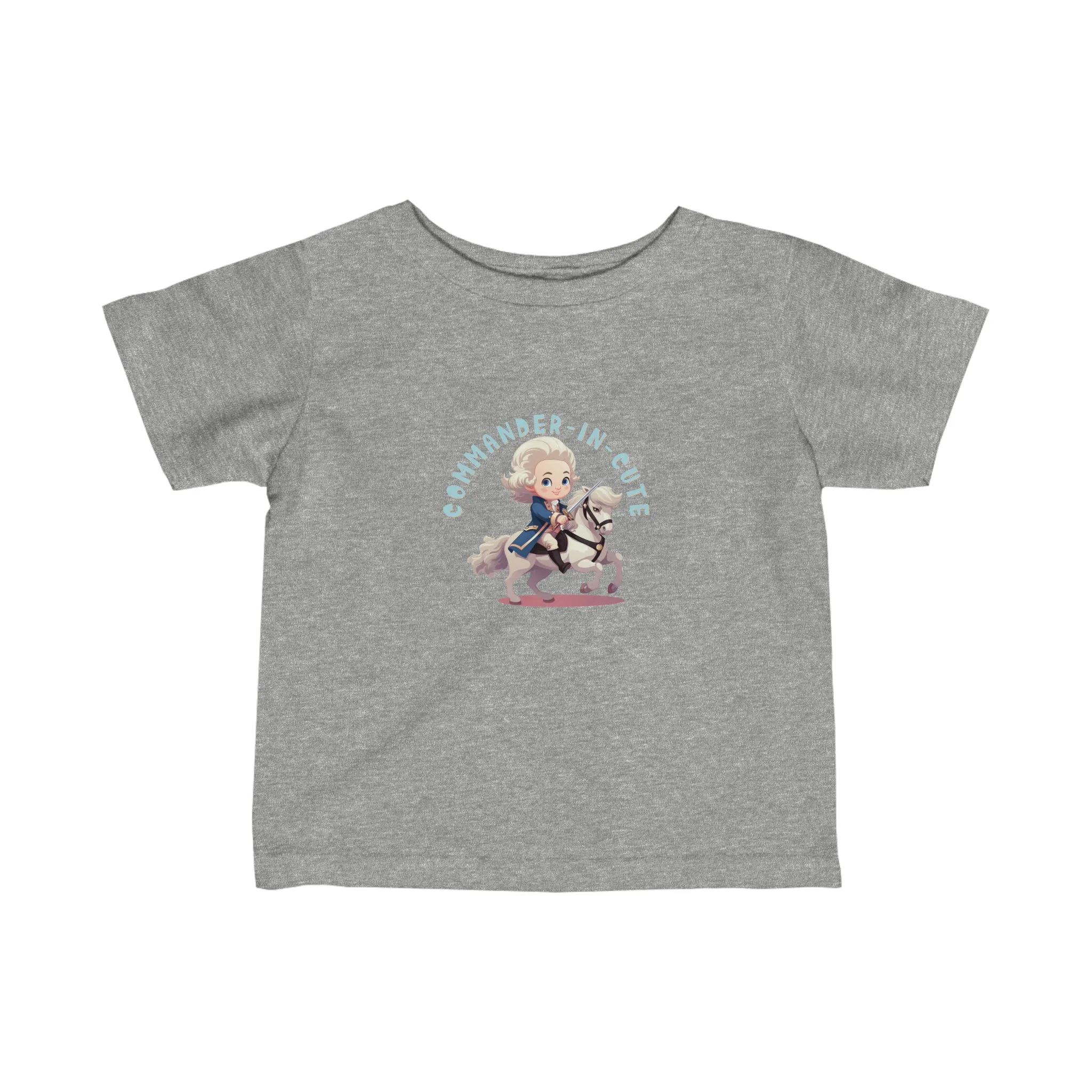 Commander-in-Cute George Washington Infant Fine Jersey Tee