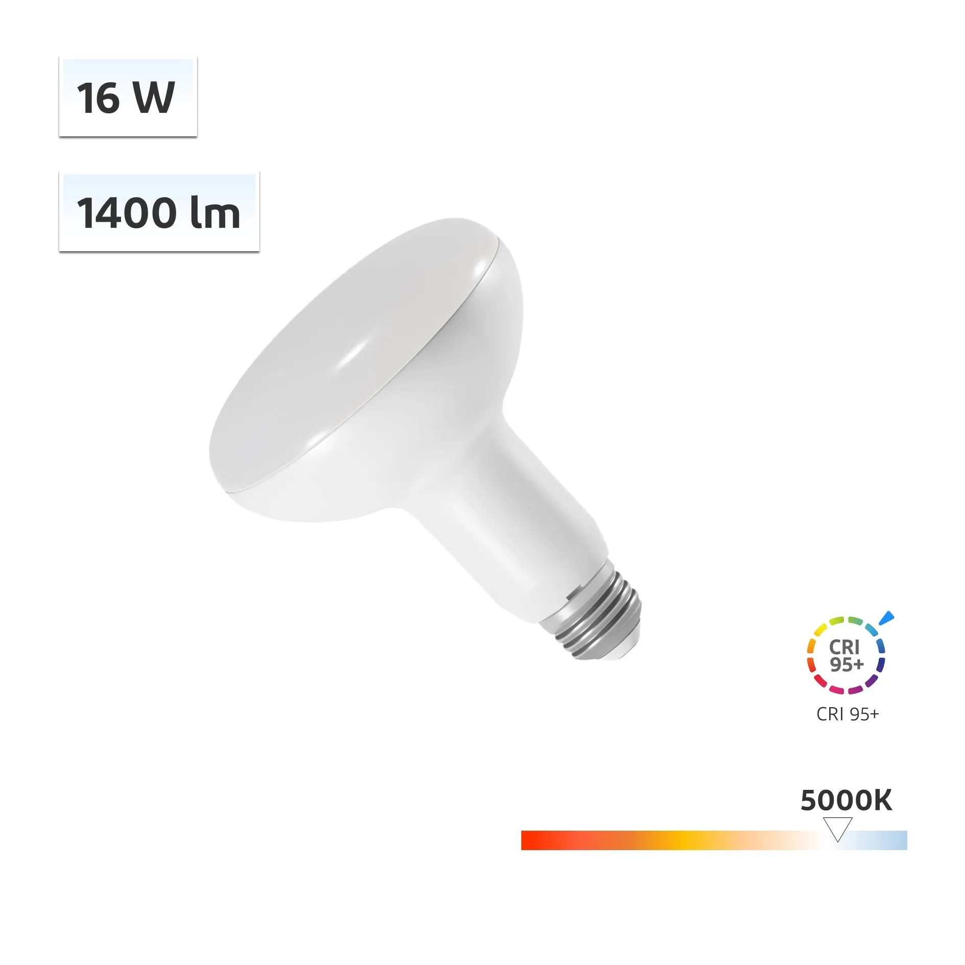 CRI-MAX CRI 95  16W BR30 LED Bulb 5000K