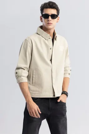 Dark Future Cream Overshirt