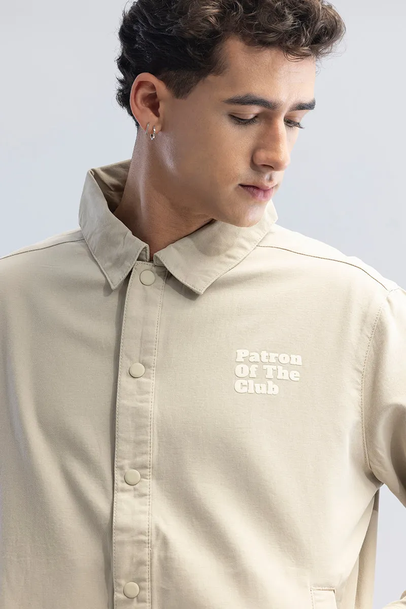 Dark Future Cream Overshirt