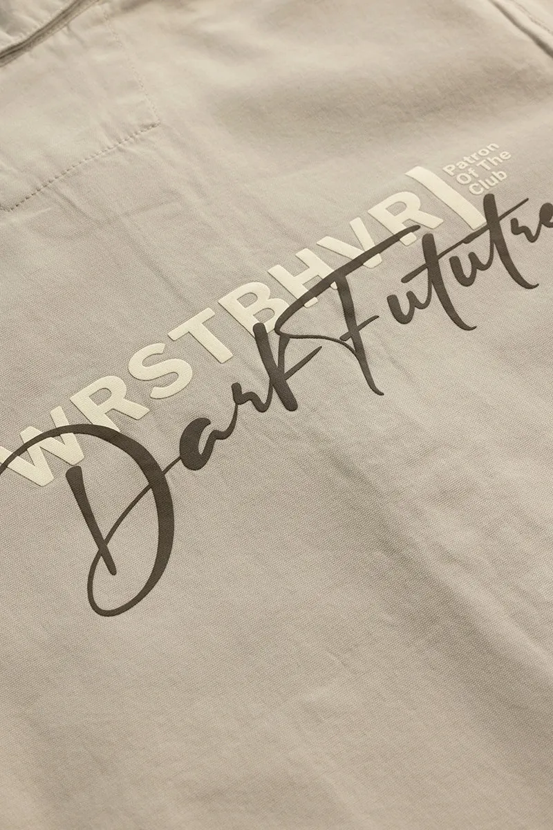 Dark Future Cream Overshirt