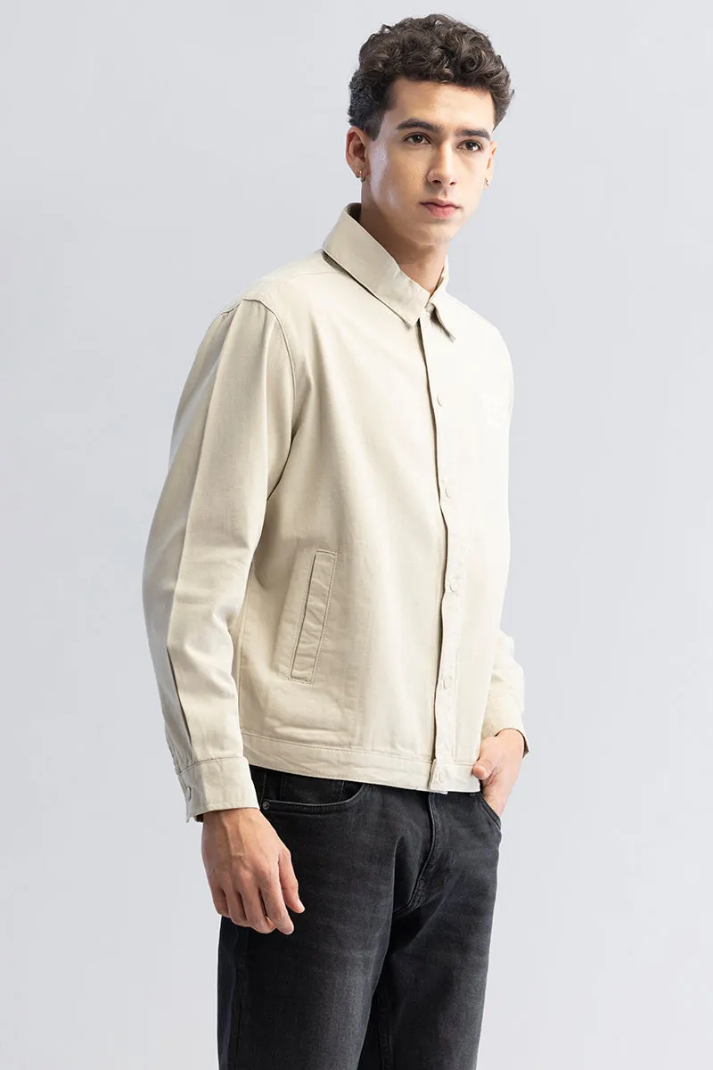 Dark Future Cream Overshirt