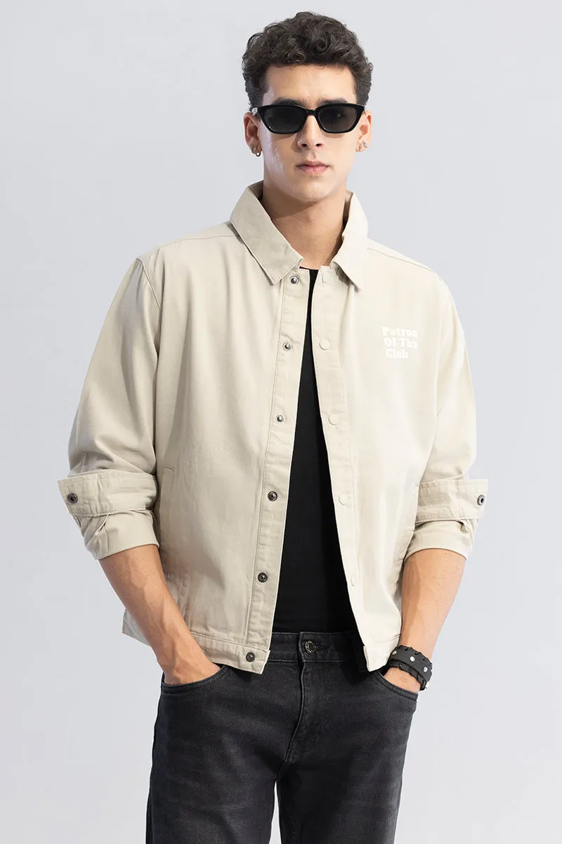 Dark Future Cream Overshirt