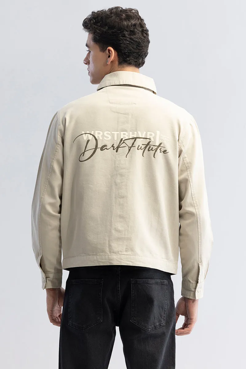 Dark Future Cream Overshirt