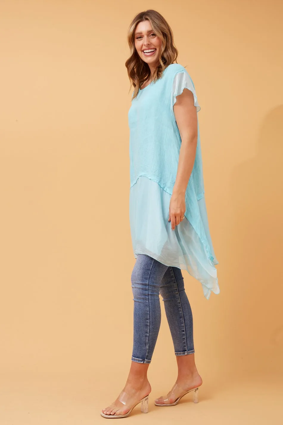 DAYA DOUBLE LAYER LINEN TOP