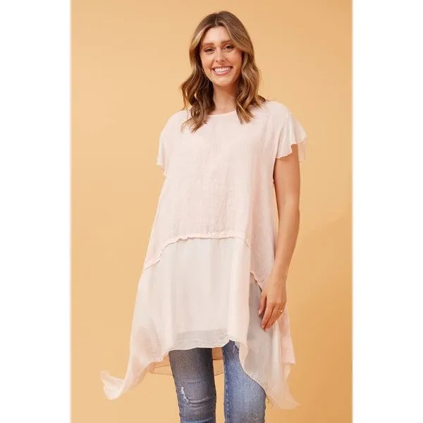 DAYA DOUBLE LAYER LINEN TOP