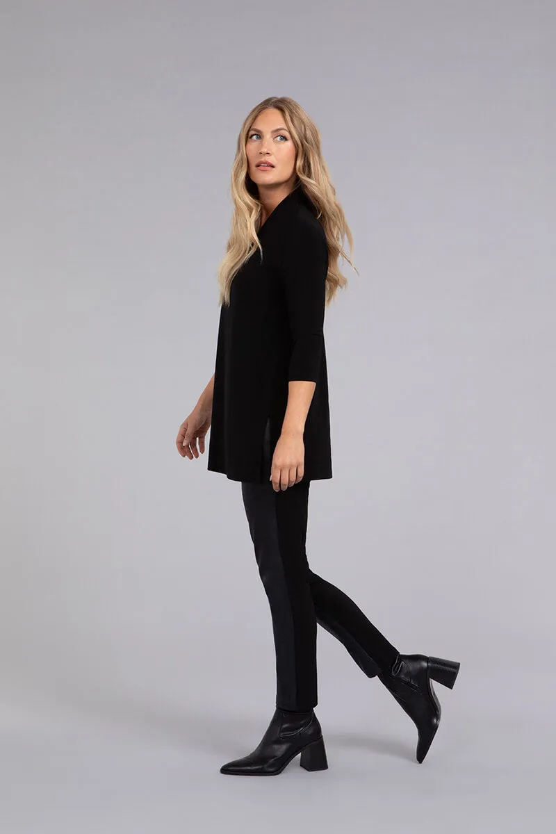 Deep V Tunic | Black