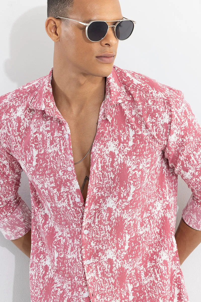 Dissolve Print Pink Shirt