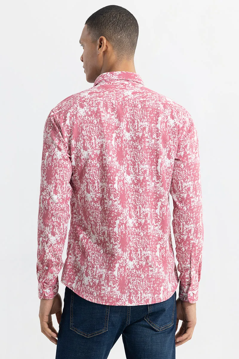 Dissolve Print Pink Shirt