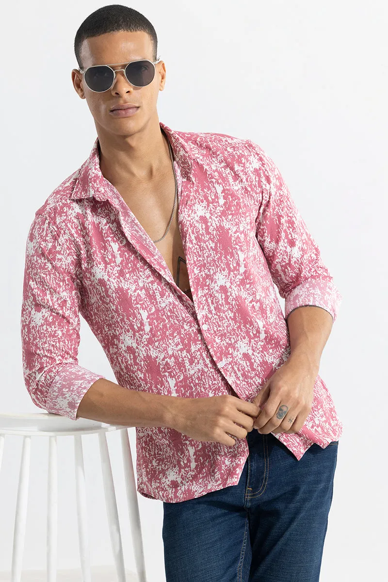 Dissolve Print Pink Shirt