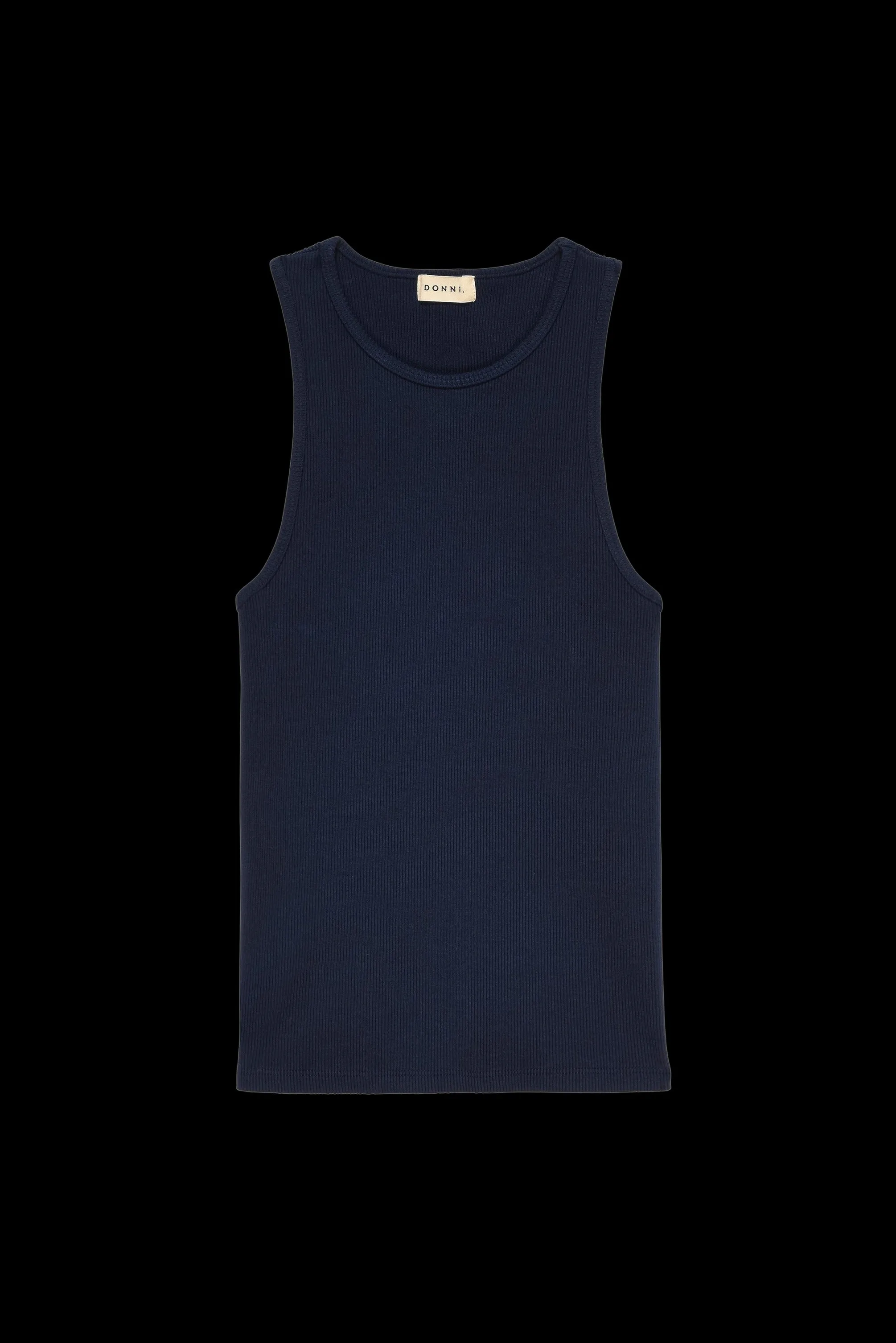 Donni The Rib Knit Tank Navy