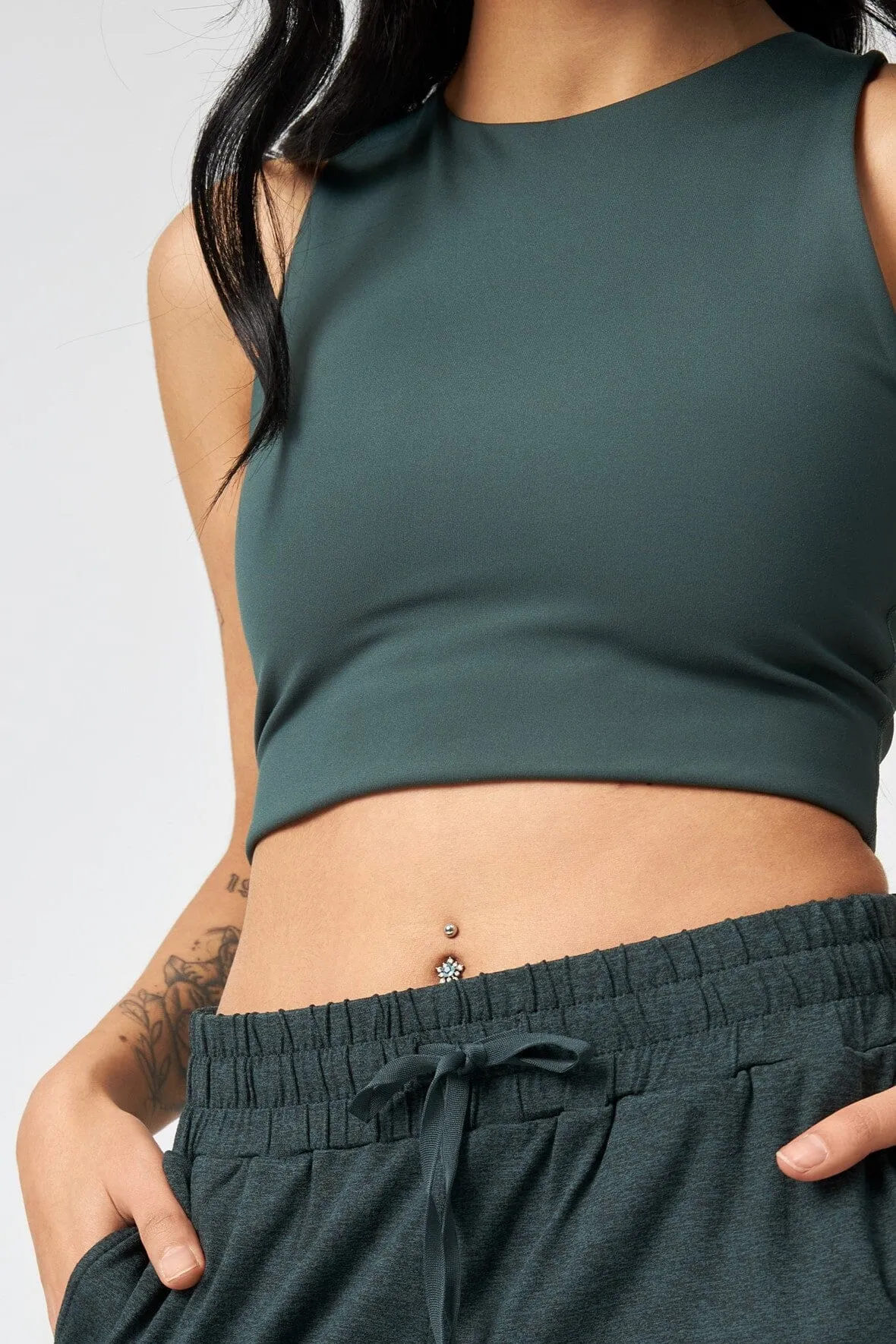 Dylan Crop Tank Bra - Made from Recycled Plastic Bottles