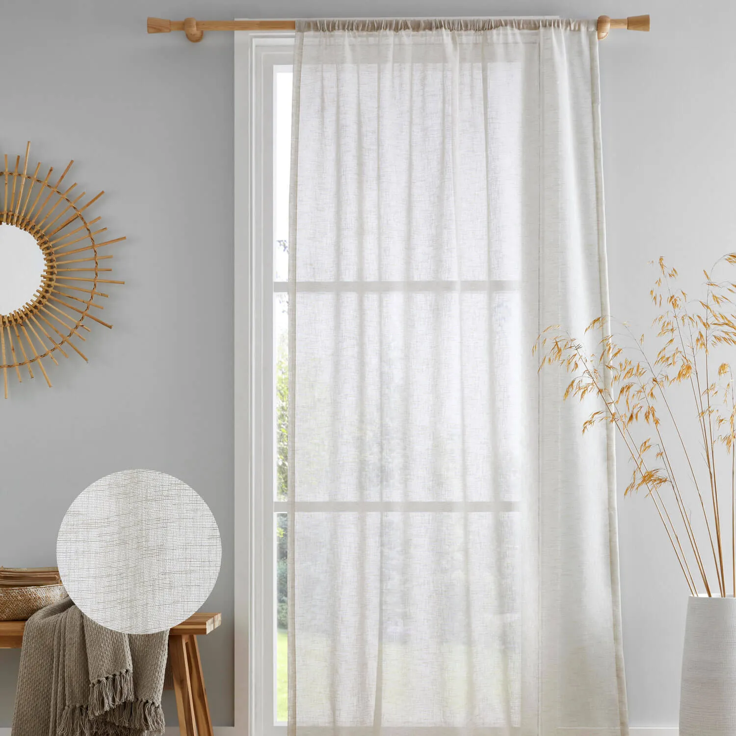 Eco Voile Curtains - 140x183