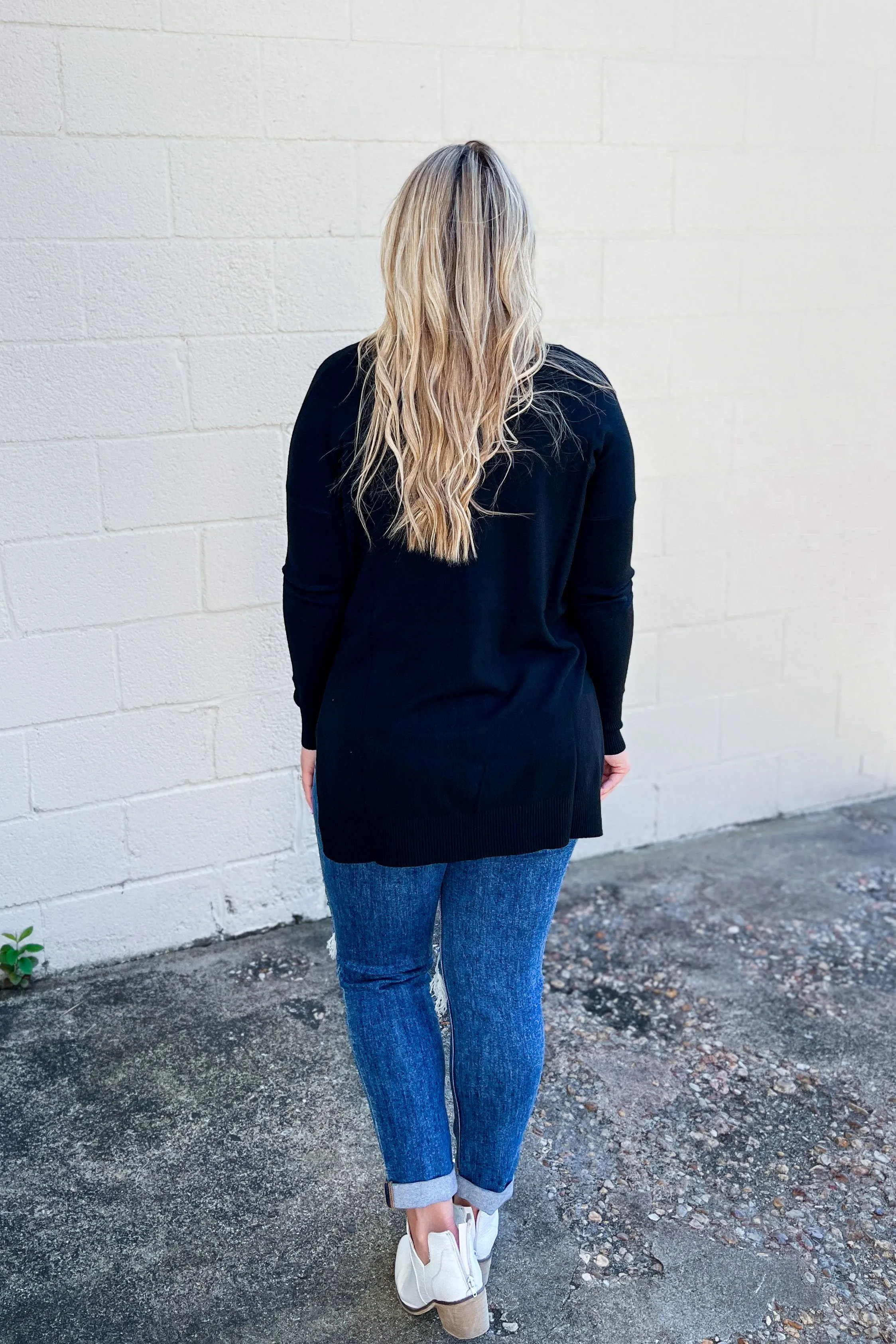 Feels Like A Hug Sweater, Black