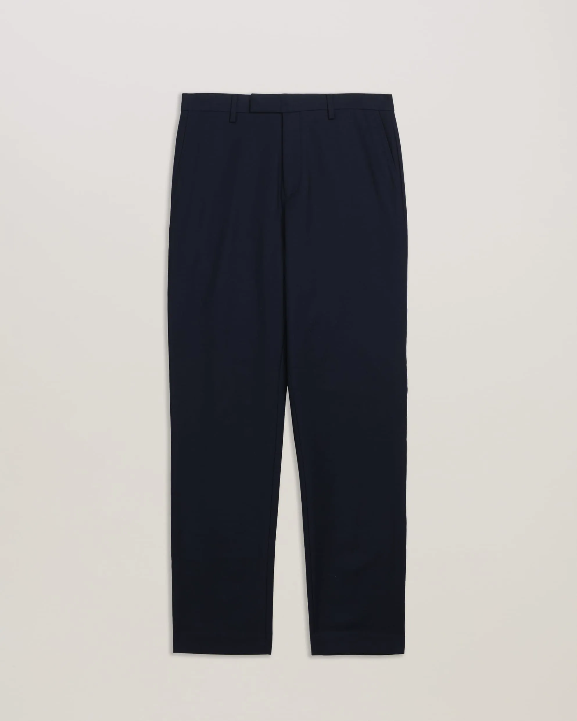 Felixt Slim Fit Cotton Tailored Trousers Navy