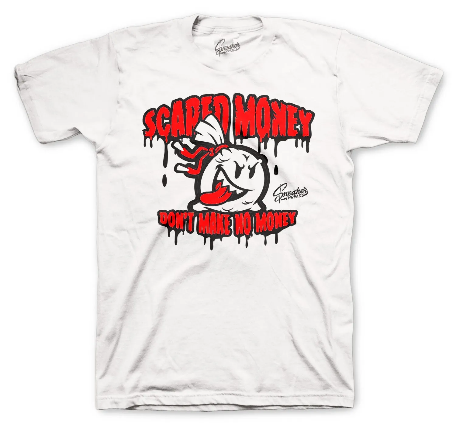 Foam Pro White/Black Shirt - Scared Money - White