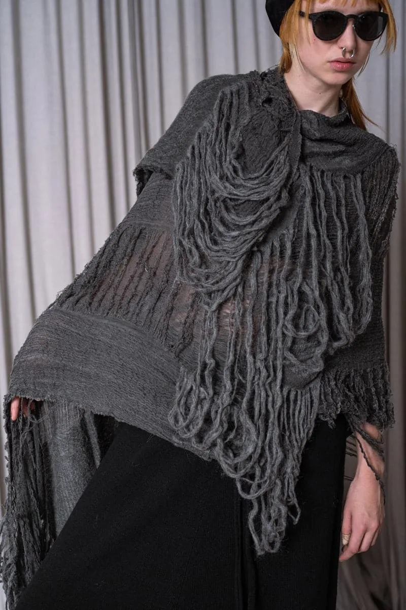 Forme d'Expression | HX015 Fiamma Scarf | Außergewöhnlicher Schal aus Mohair und Wolle