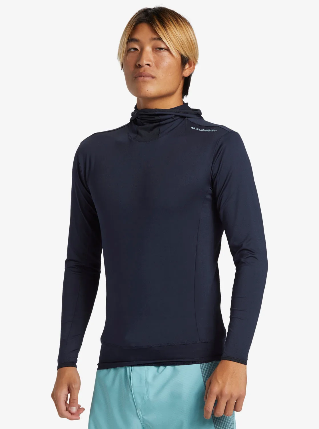 Highline UPF 50 Hooded Long Sleeve Rashguard - Dark Navy