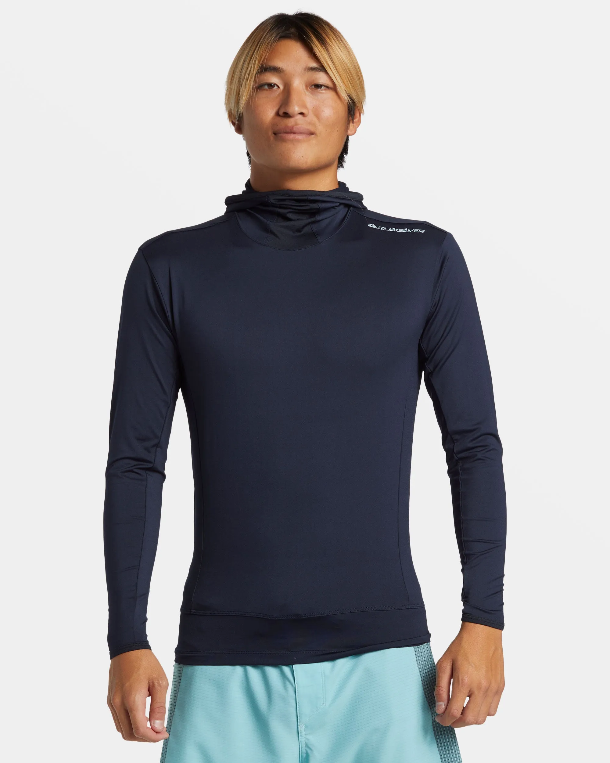 Highline UPF 50 Hooded Long Sleeve Rashguard - Dark Navy