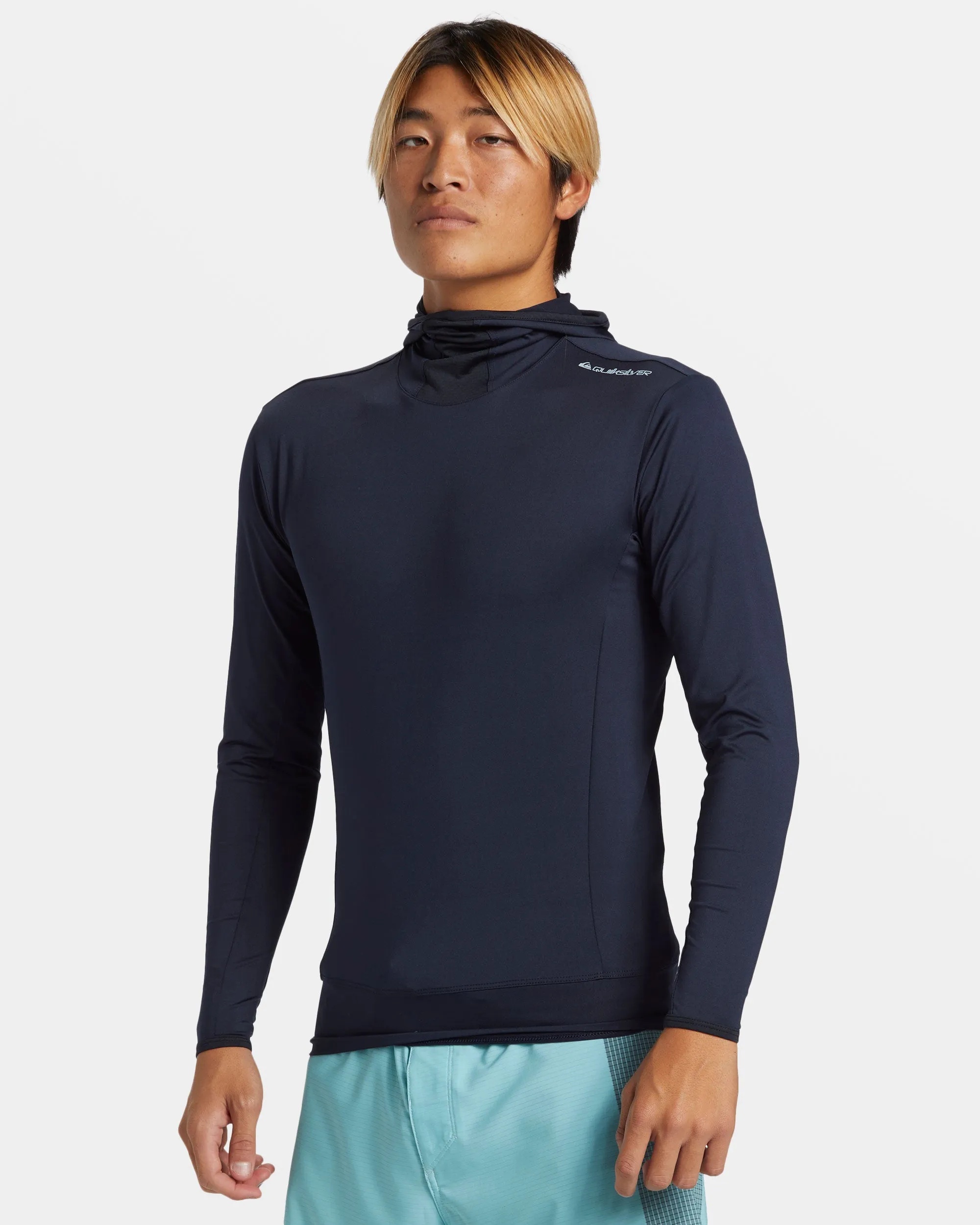 Highline UPF 50 Hooded Long Sleeve Rashguard - Dark Navy