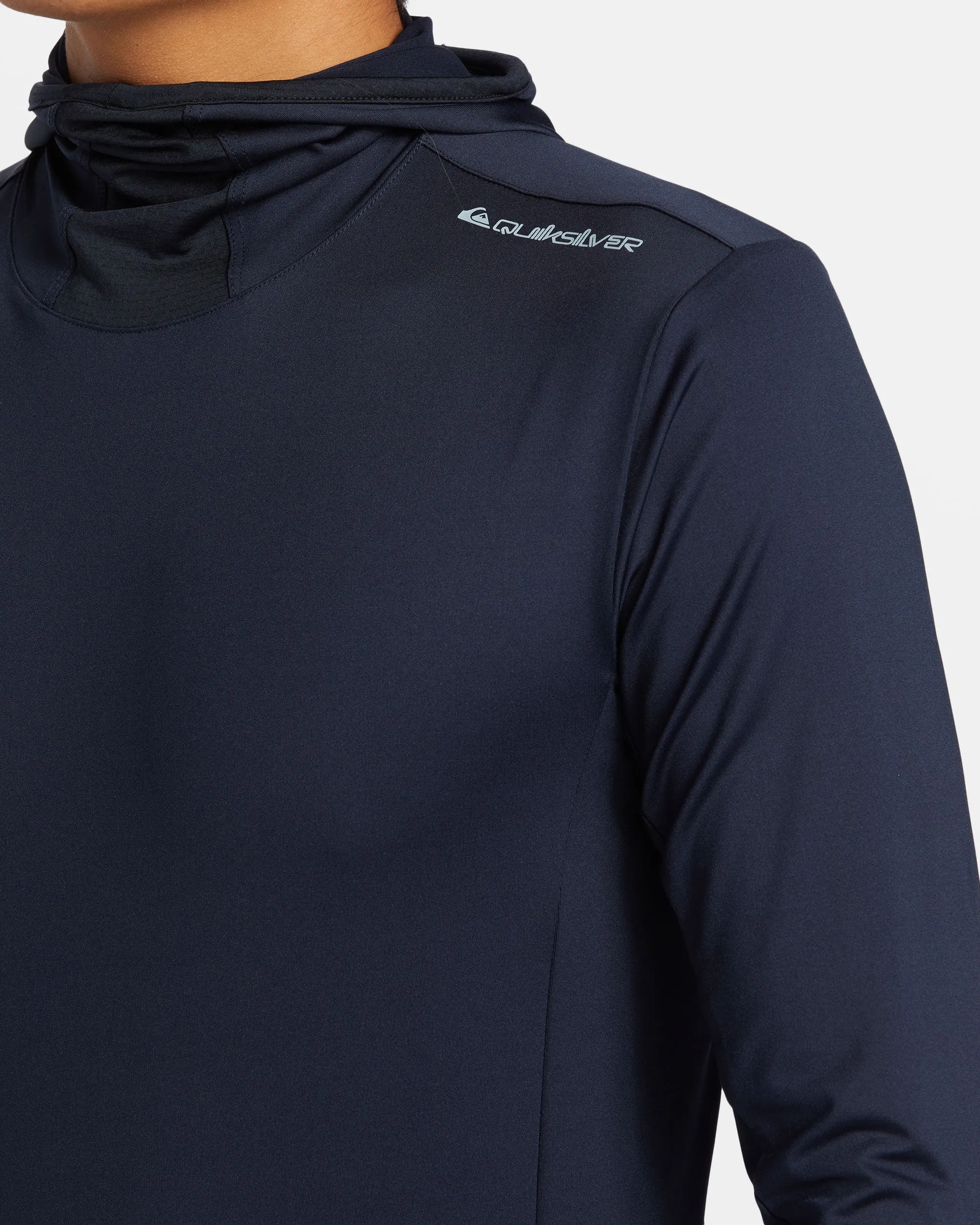 Highline UPF 50 Hooded Long Sleeve Rashguard - Dark Navy