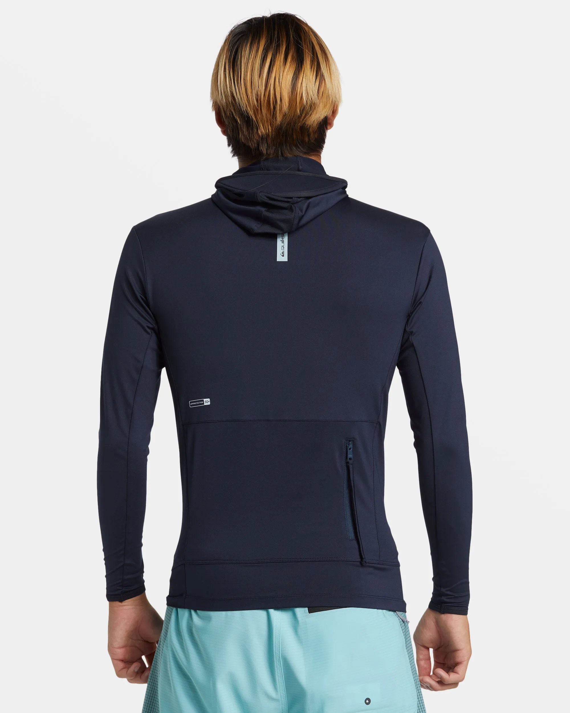 Highline UPF 50 Hooded Long Sleeve Rashguard - Dark Navy