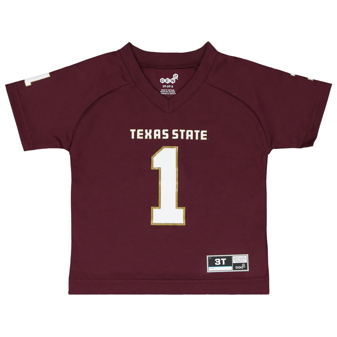 Kids' (Toddler) Texas State Bobcats Performance Jersey T-Shirt (K44NG1 TZ)