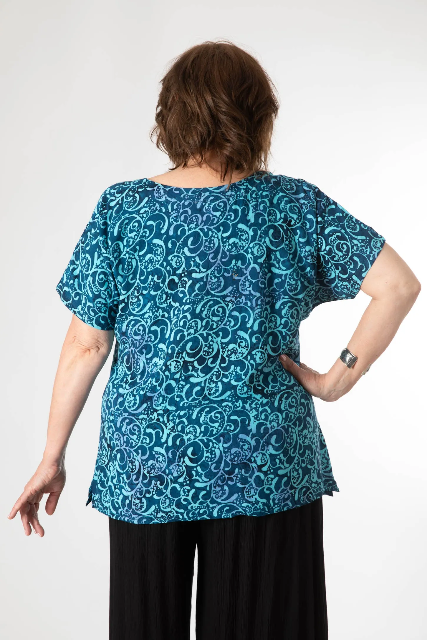 Kimber Batik Short Sleeve Tunic