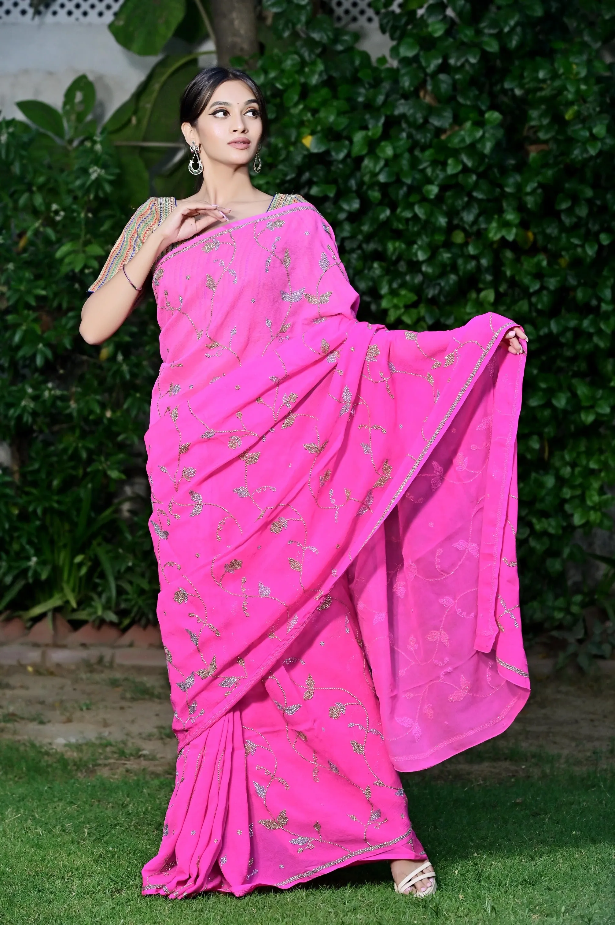 Krisha Embroidery Saree by Jaykirti