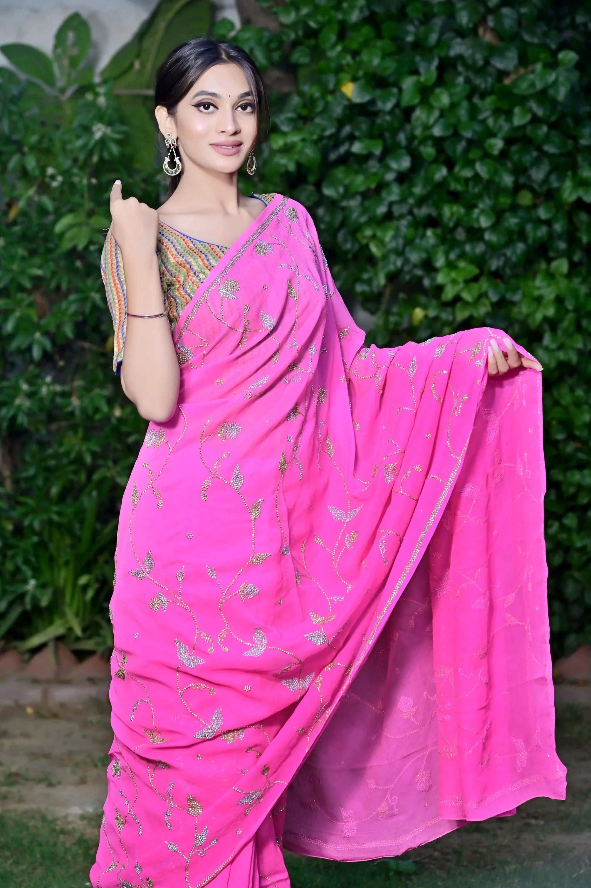 Krisha Embroidery Saree by Jaykirti